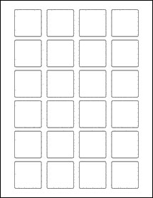 FASSON® Offset Printable Labels White Permanent 1.5 x 2 in. 24-up 100 Sheets 2400 Labels
