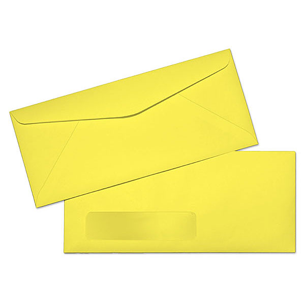 Springhill® Opaque Offset CANARY Smooth 60 lb. No. 10 Window Envelopes 500 per Box