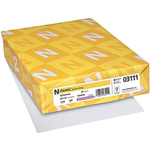 Neenah Paper® Classic Laid Whitestone 24 lb. Writing Paper 8.5x11 in. 500 Sheets per Ream