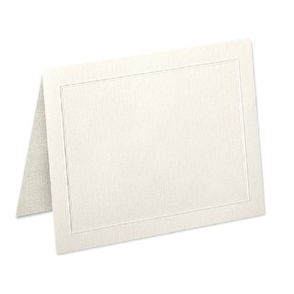 Neenah Paper® Classic Linen Classic Natural White 80 lb. Cover A-2 Folded Panel Cards