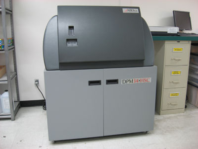 ABDick DPM 34-SC Platemaker - High-resolution Digital Direct-to-plate maker designed for use with small format portrait presses.  Features a fully integrated Harlequin® based RIP and internal polyester plate processor.