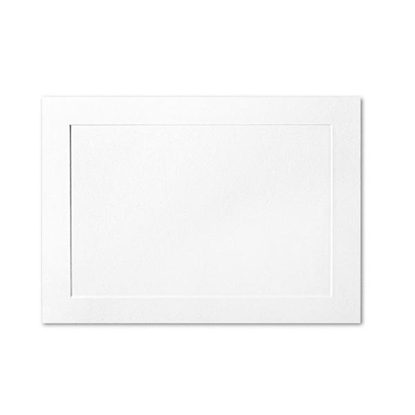 Williamhouse® Bright White Vellum Finish 4 Bar Panel Cards - Sku: 98974 | 250 PER BOX