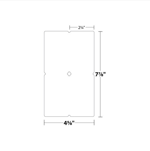 Blanks USA/Nekoosa Rounded Corner Club Cards 2.25 x 3.875, 80 Lb. 1000/pack - 1000 TICKETS/4 UP 4.625 x 7.875