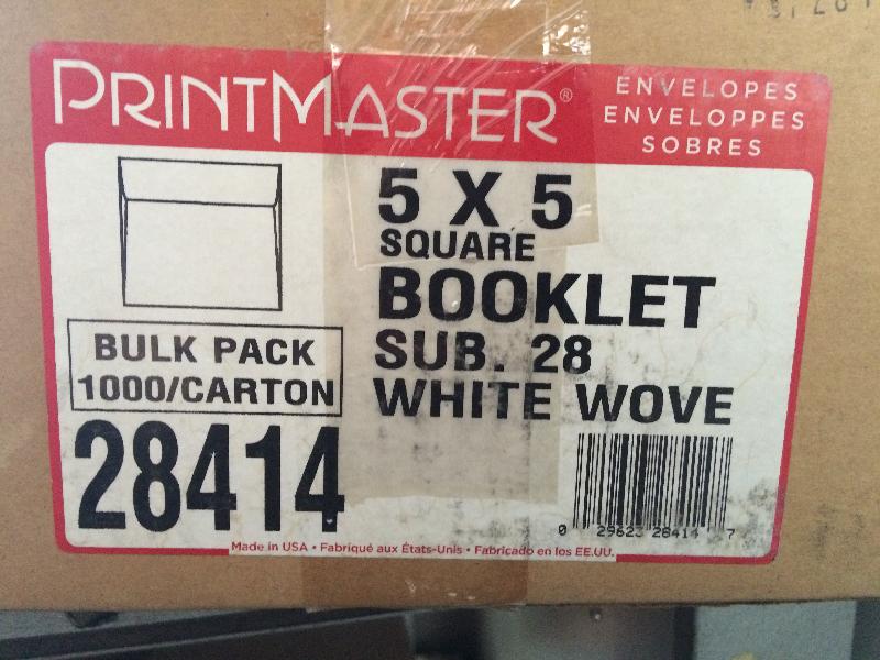 PRINTMASTER® White Wove 28# Square 5