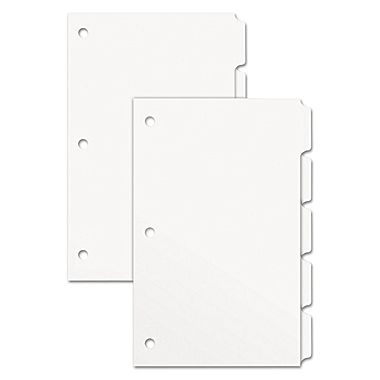 Xerox® Planet 30 Recycled Tabs Smooth White 90 lb. Index 9x11 5-Bank SRC 3 Hole Punched - Take 5 Packs for FREE Shipping!
