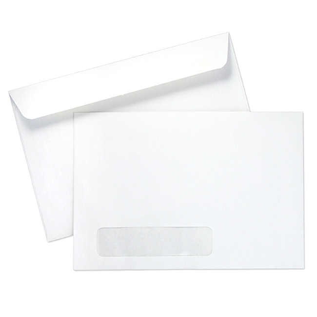 Mohawk® Saybrook 6 x 9.5 Booklet 24 lb. White Wove Window OSSS Envelopes 500 per Carton