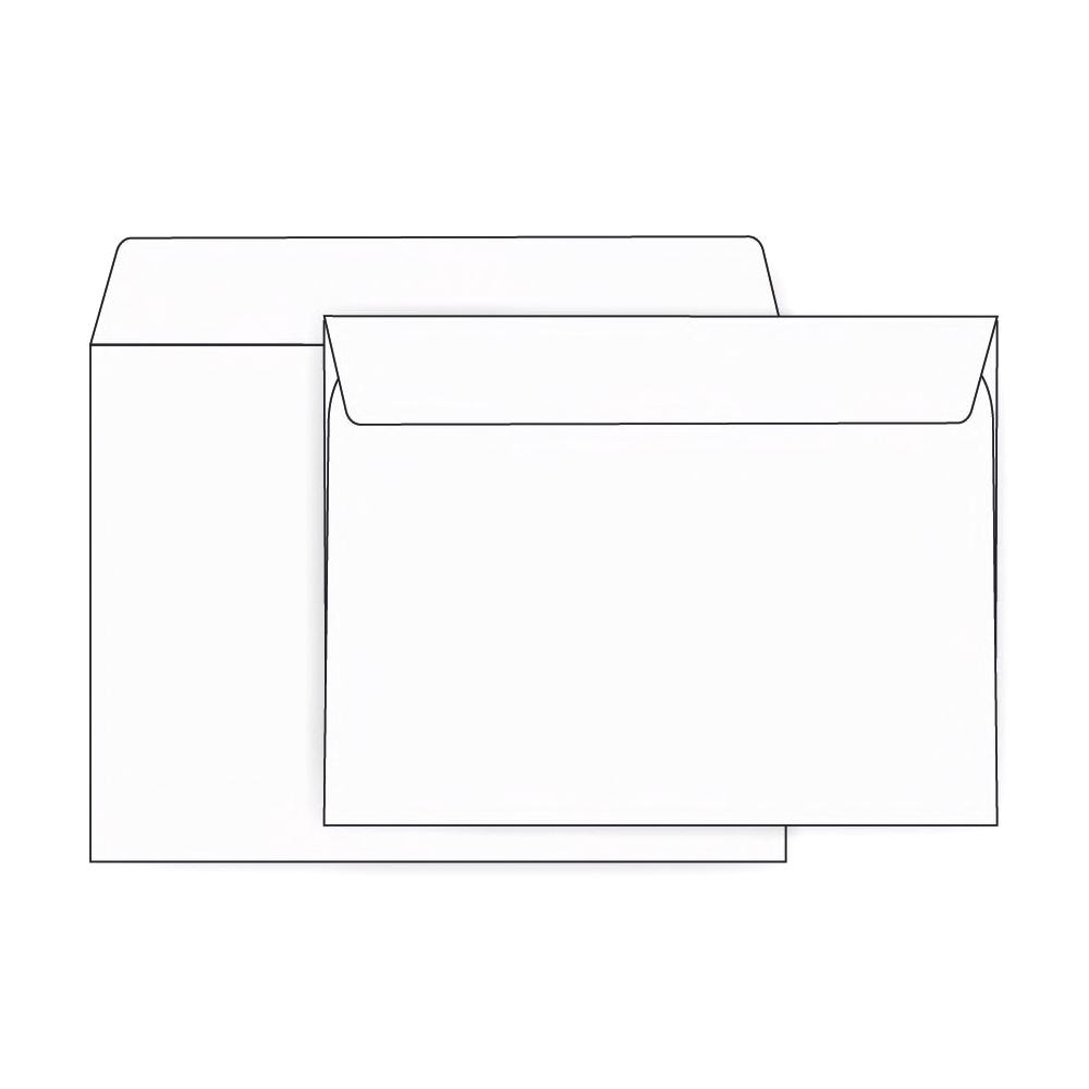 PrintMaster® #13 Booklet OE Envelope 28 lb. White Wove 10x13 in. Open End Peel and Seal Envelopes 500 per Carton