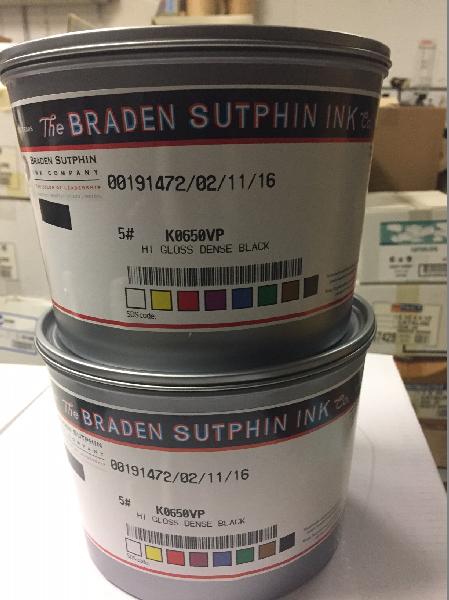 Braden Sutphin Offset Ink - Hi Gloss Dense Black