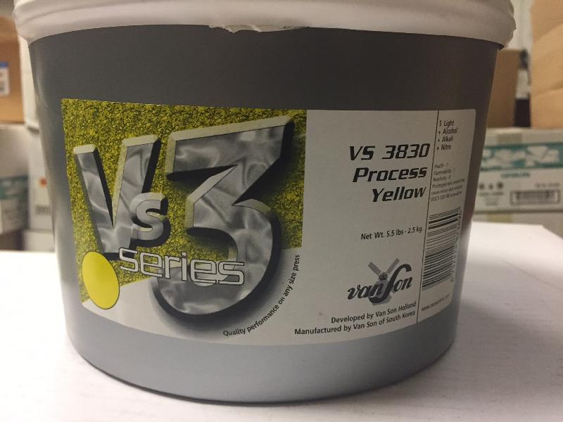 VanSon VS3 Process Yellow Soy Based Offset Ink - VS3530 Process Yellow