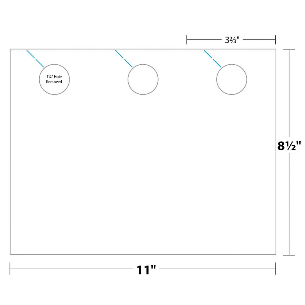 Blanks USA® Small Door Hanger Sunfish Yellow 250 Sheets 3-up 8.5 x 11 in. Sheet 3.67 x 8.5 in. 1000 Finished Hangers