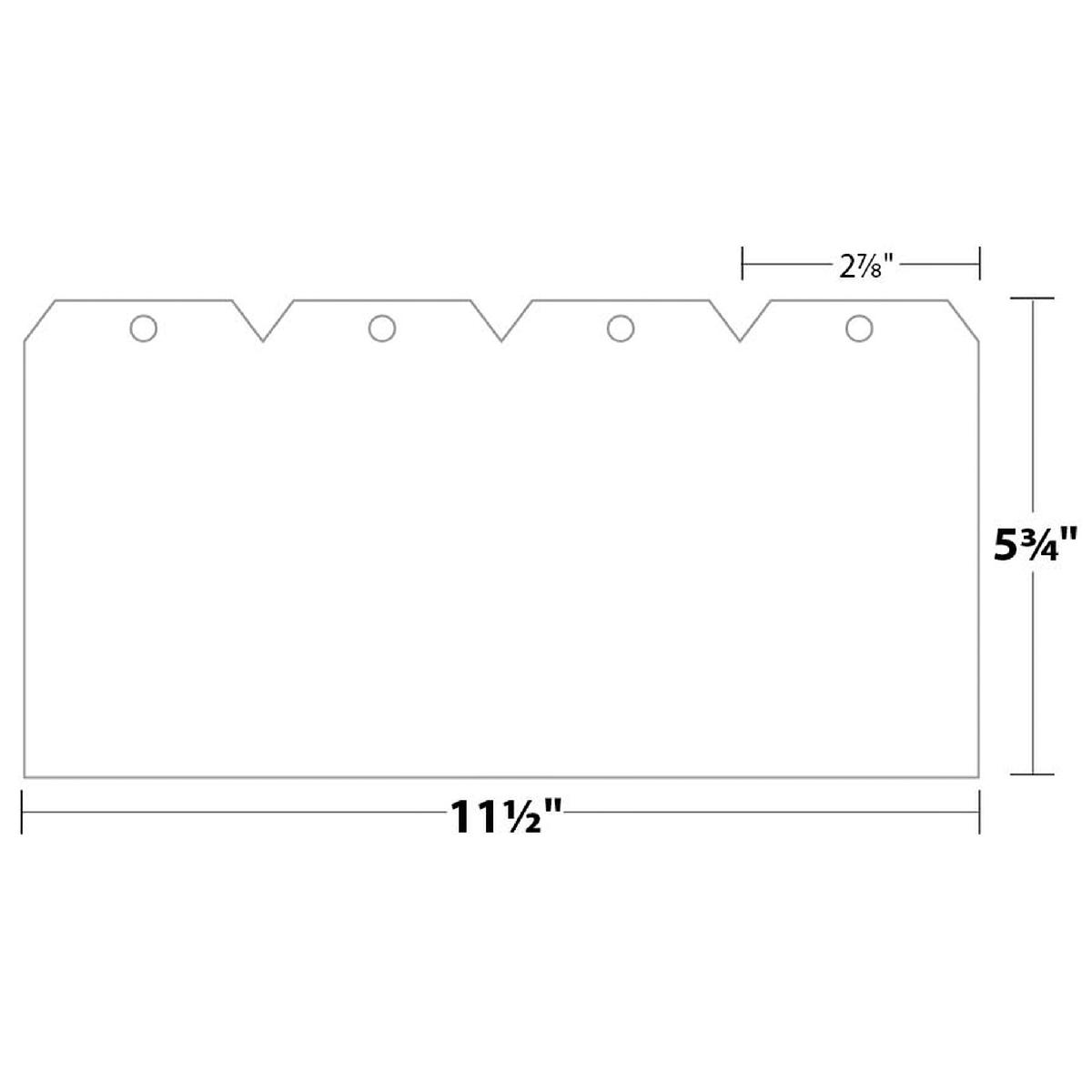 Blanks USA® TAG #7 White Index 110 lb. 250 Sheets 4-up 11.5 x 5.75 Tag 2.875 x 5.75 in