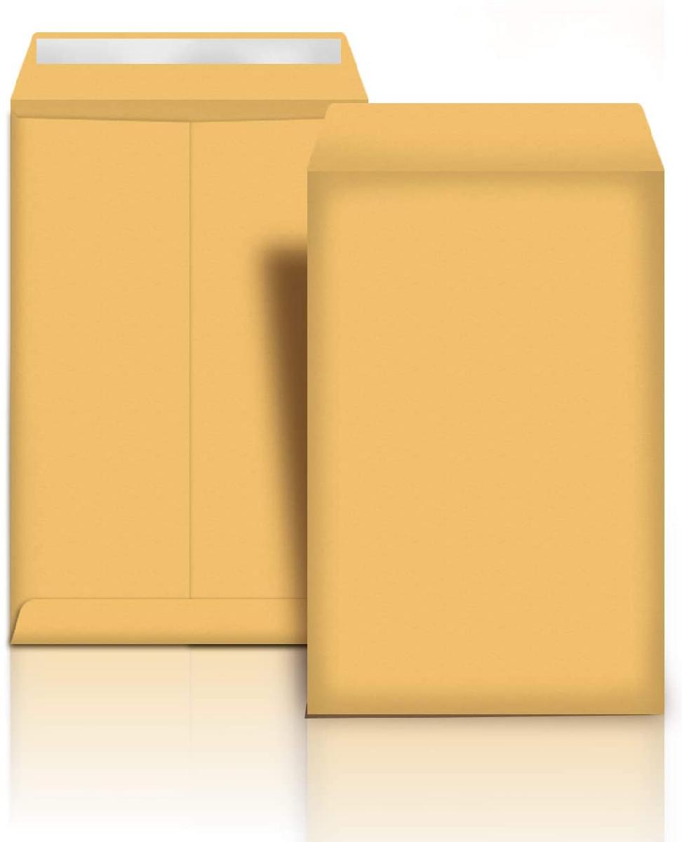 PrintMaster® #13-1/2 Catalog 28 lb. Brown Kraft 10x13 in. Open End Peel and Seal Catalog Envelopes 500 per Carton