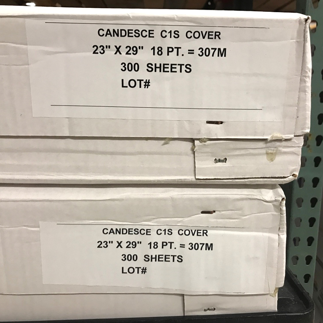 Clearwater Paper® Candesce® White C1S 18pt 307M Coated Cover 23x29 in. 300/Sheets - TAKE 2 CARTONS FOR LOT DISCOUNT!