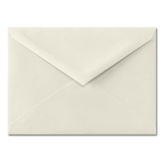 Cougar® Opaque Natural Vellum 70 lb. Text 4 Bar Pointed Flap Envelopes 250 per Box