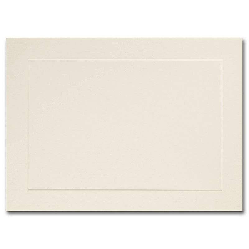 Domtar® Cougar® Natural 100# Vellum 5-1/2 Baronial Panel Cards 250 per Box