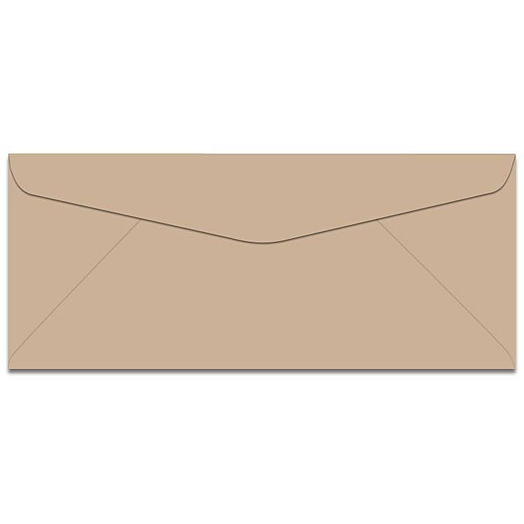 Mohawk® Domtar Earthchoice® Tan Vellum 60 lb. Text No. 10 Window Envelopes 500 per Box - 1-1/8X4-1/2 WINDOW (7/8L 1/2B)