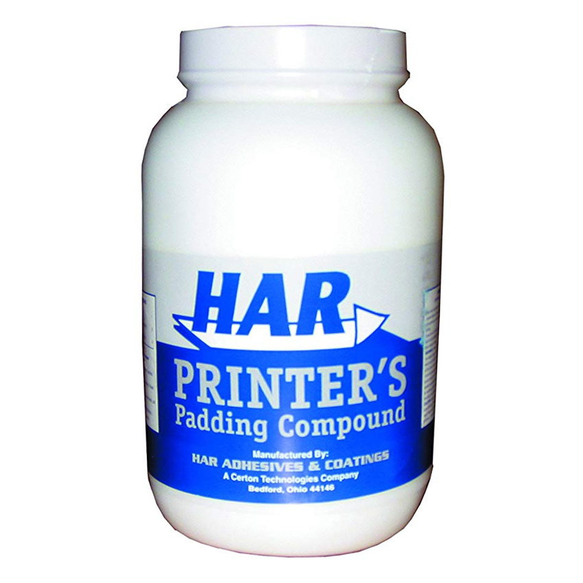 Har Adhesives® ChamPADco® WHITE Padding Compound Glue One (1) Gallon - SKU: 26395 | 1 GALLON