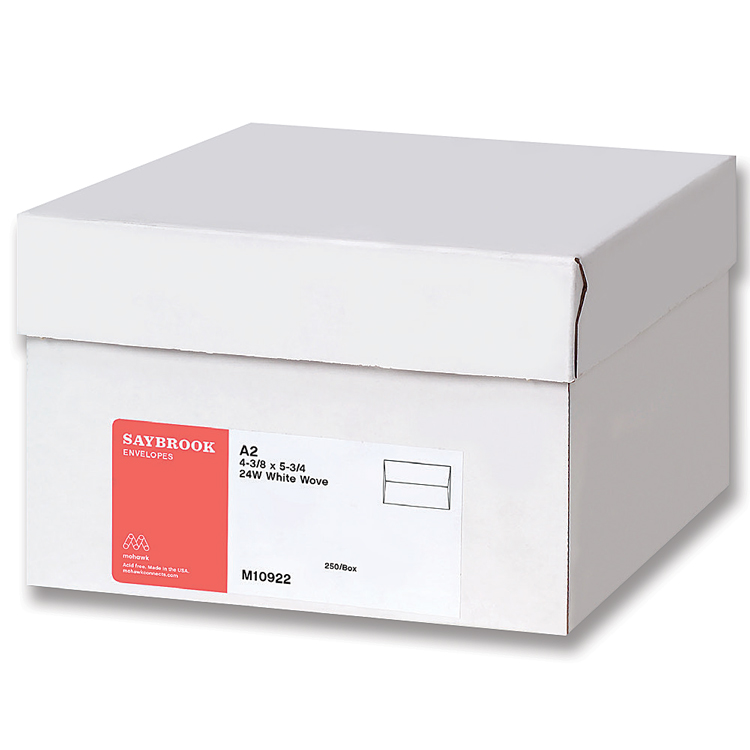 Mohawk® Saybrook A-6 White Wove 24 lb. Announcement Envelopes OSSS 250 per Box