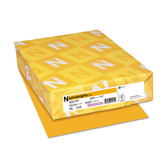 Neenah® Astrobrights™ Galaxy Gold Smooth 60 lb. Text 8.5x14