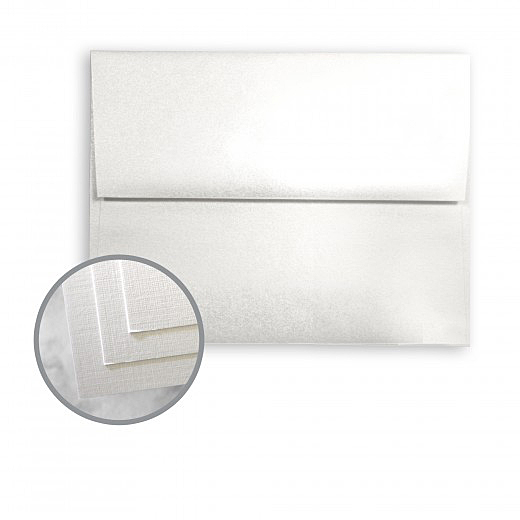 Neenah Paper® Classic Linen WHITE PEARL Linen 80 lb. Text A-7 Announcement Envelopes