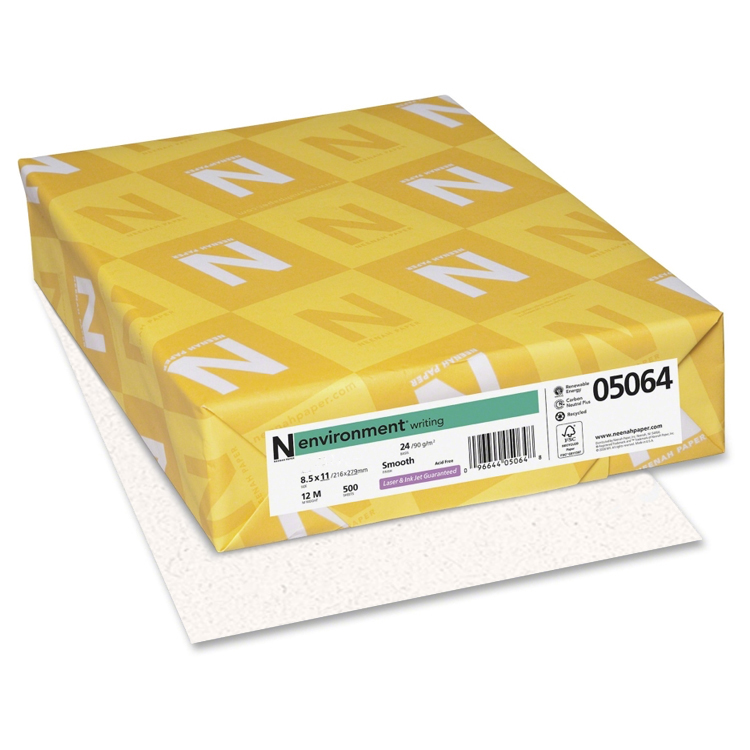 Neenah Paper® Environment MOONROCK Linen 24 lb. Writing 8.5x11 in. 500 Sheets per Ream - Sku: 06811 | 500 SHEETS PER REAM