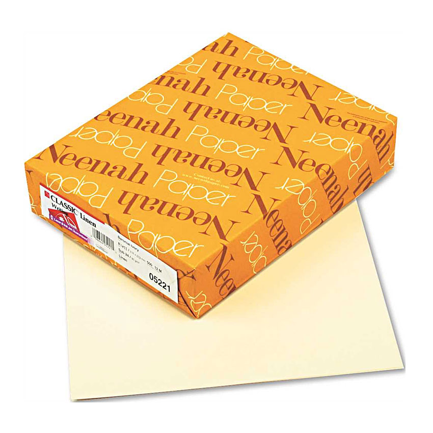Neenah Paper® Royal Sundance Ivory Linen 24 lb. Writing 8.5x11 in. 500 Sheets