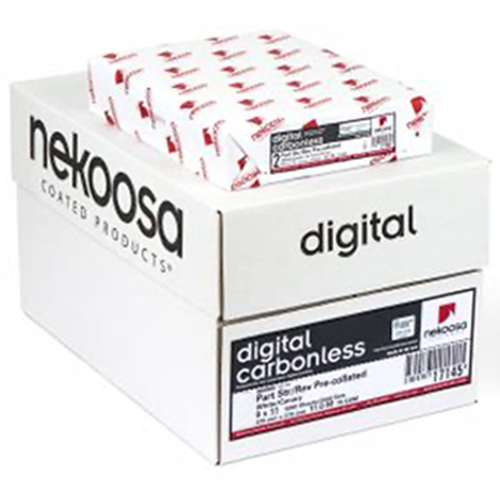 Nekoosa® Digital Carbonless Paper 3-Part Reverse Pre-Collated 8.5x14 in. 501 Sheets 167 Sets per Ream