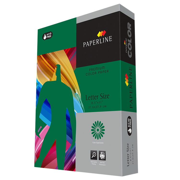 Paperline® Green Smooth 20 lb. Colored Copy Paper 8.5x11 in. 500 Sheets per Ream