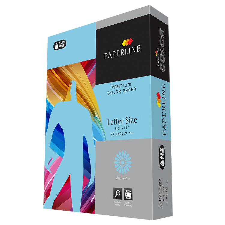 Paperline® Turquoise Smooth 20 lb. Colored Copy Paper 8.5x11 in. 500 Sheets  per Ream