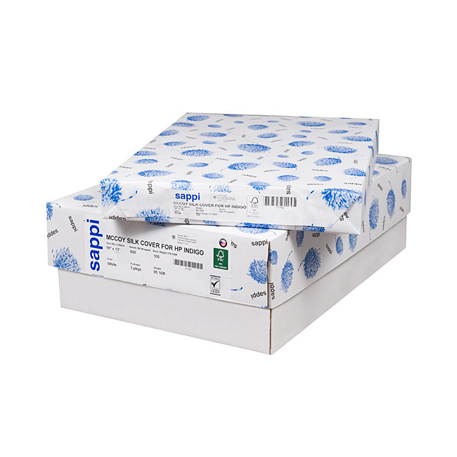 Sappi® Paper McCoy Digital White Gloss 100 lb. Cover 18x12 600 Sheets per Carton