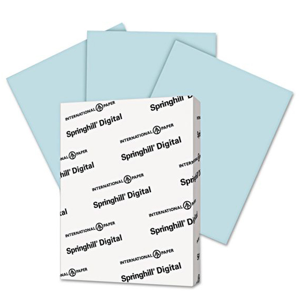 Springhill Blue Colored Cardstock 110 lb. Index 11 x 17, 52.88M, Ream of  250 Sheets