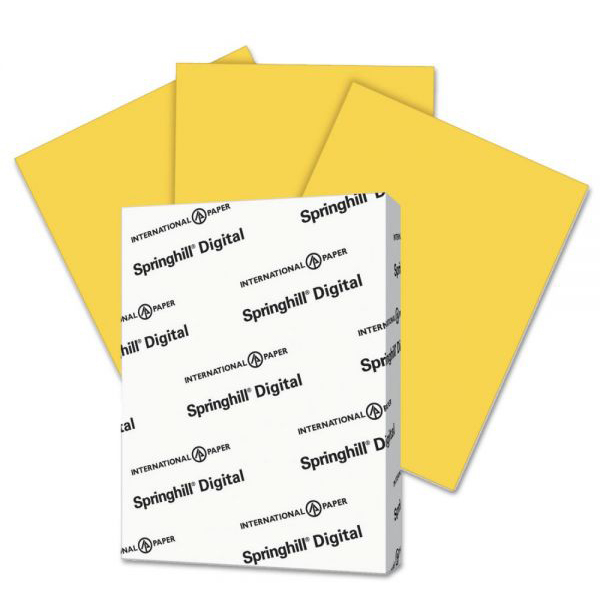 Springhill® Vellum Bristol Digital Goldenrod 67 lb. Card Stock 8.5x11 in. 250 Sheets per Ream