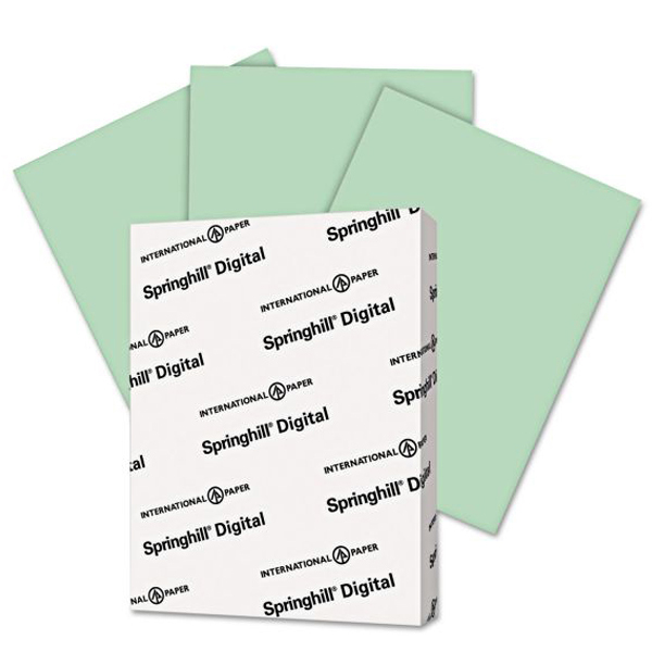 Springhill® Vellum Bristol Digital Green 67 lb. Card Stock 11x17 in. 250 Sheets per Ream