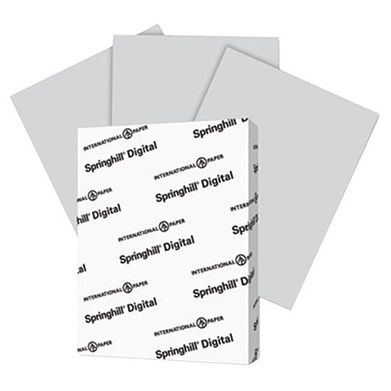 Springhill® Opaque Colors GRAY Smooth 60 lb. Text 8.5x11 in. 500 Sheets/Ream