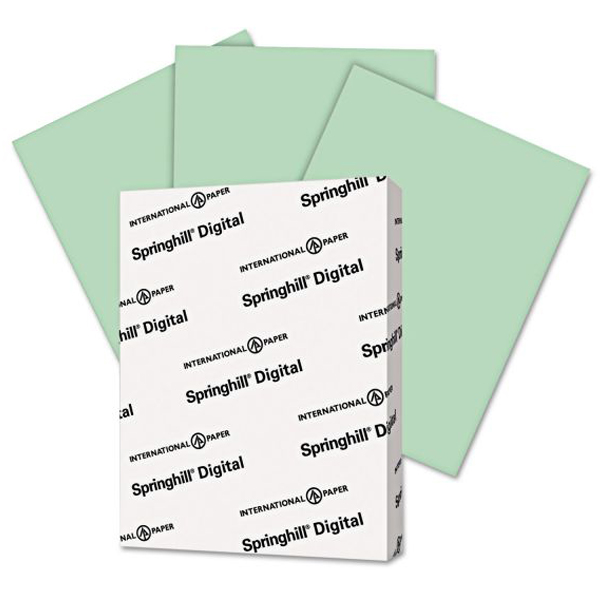 Springhill® Index Green 90 lb. Uncoated Card Stock 8.5x11 in. 250 Sheets per Ream