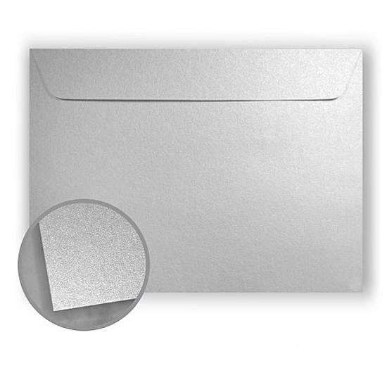STARDREAM® Metallics Silver 81 lb. #9-1/2 Booklet 9x12 in. Envelopes 500 Per Carton