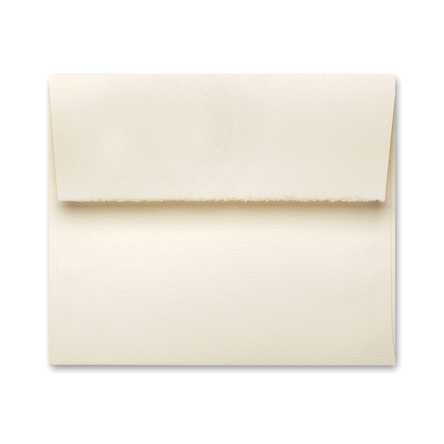 Strathmore® Premium Pastelle Natural White 5-1/2 in. Square 80 lb. Deckle Edge Envelopes