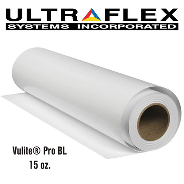 Ultraflex Vulite® Pro Matte BL Back-lit 15 oz. 196 in. x 164 ft. 1-Roll 10 Rolls Available - MAKE AN OFFER!