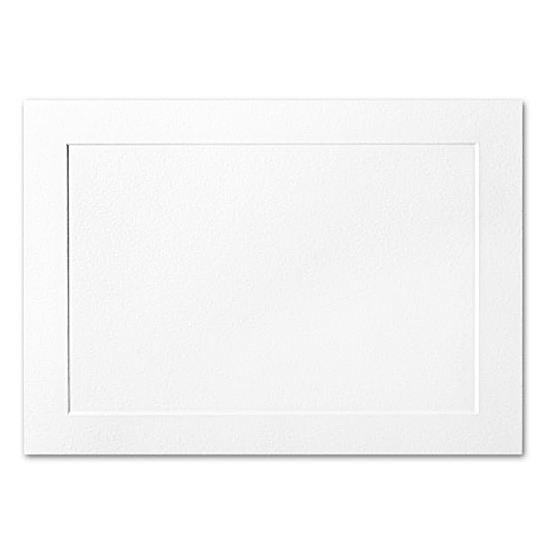 Williamhouse® Bright White Vellum 140 lb 6 Bar Panel Cards 4.625 x 6.25 in. 250 per Box
