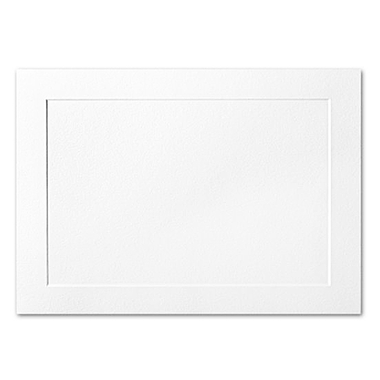 Williamhouse® Bright White Vellum 100 lb 6 Bar Panel Folders 6.25 x 9.25 in. 250 per Box