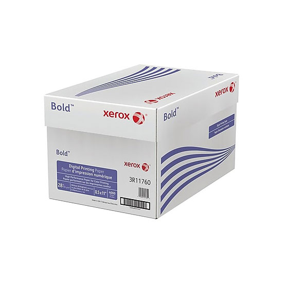 Xerox Bold White 28 lb. Smooth Digital Printing Paper 8.5x11 in. - Sku: 3R11760 | 500 SHEETS PER REAM