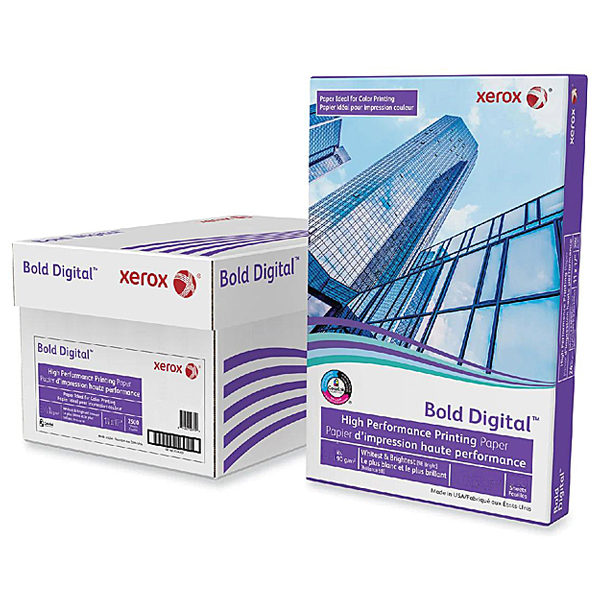 Xerox® Bold Digital™ Printing Paper Blue White 32 lb. Smooth Text 120 gsm 100 Brightness 17x11 in. 500 Sheets per Ream - Email or call for Bulk Orders!