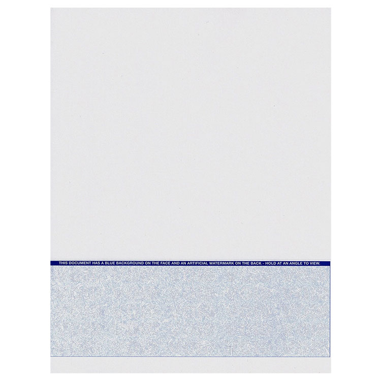 Xerox® Multipurpose Perforated Blue Checkstock (Check) Paper 24 lb. 8