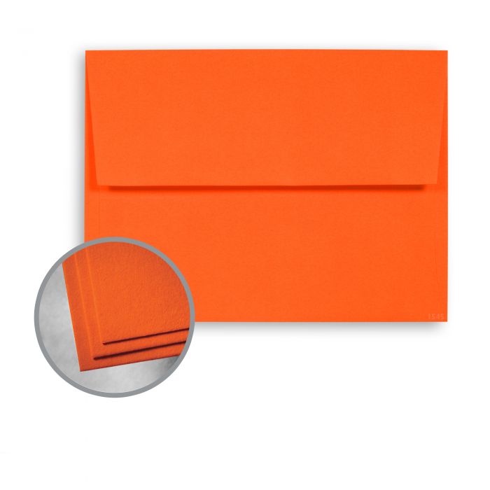 Wausau Paper® Astrobrights Orbit Orange Smooth 60 lb. A-6 Announcement Envelopes 250