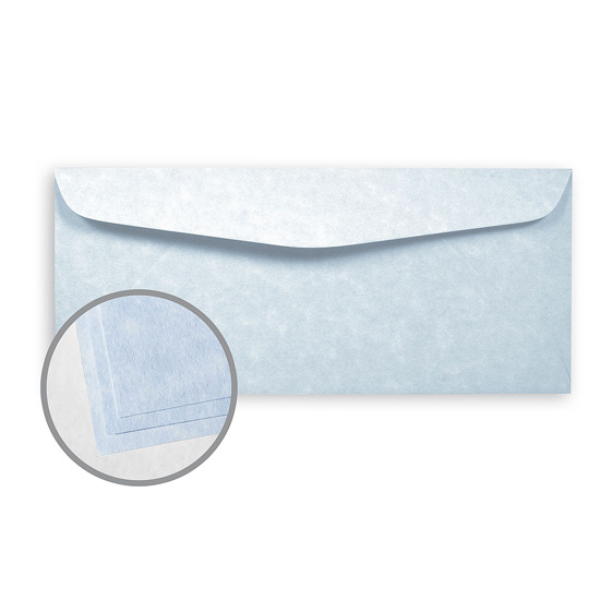 Wausau Paper® Astroparche® Blue Vellum 60 lb. No. 10 Envelope 500 per Box