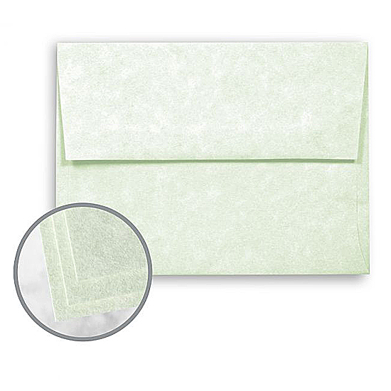 Wausau Paper® Astroparche CELADON Vellum 60 lb. A-6 Envelopes 250 per Box