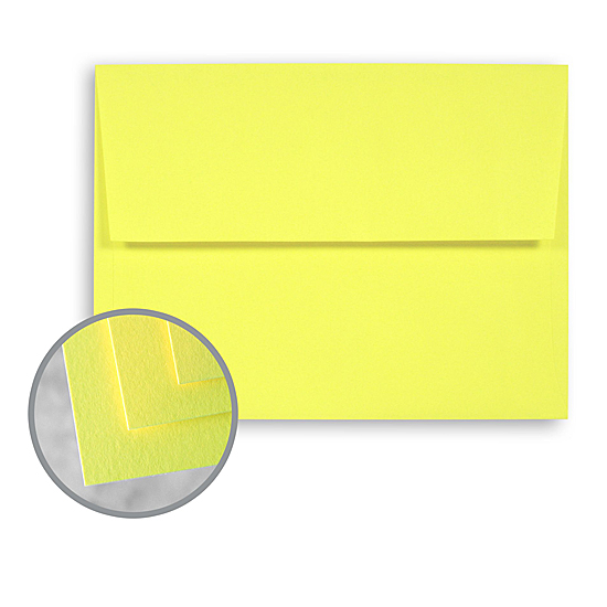 Wausau Papers® Astrobrights Solar Yellow 60 lb. Text A-10 Announcement Envelopes 250