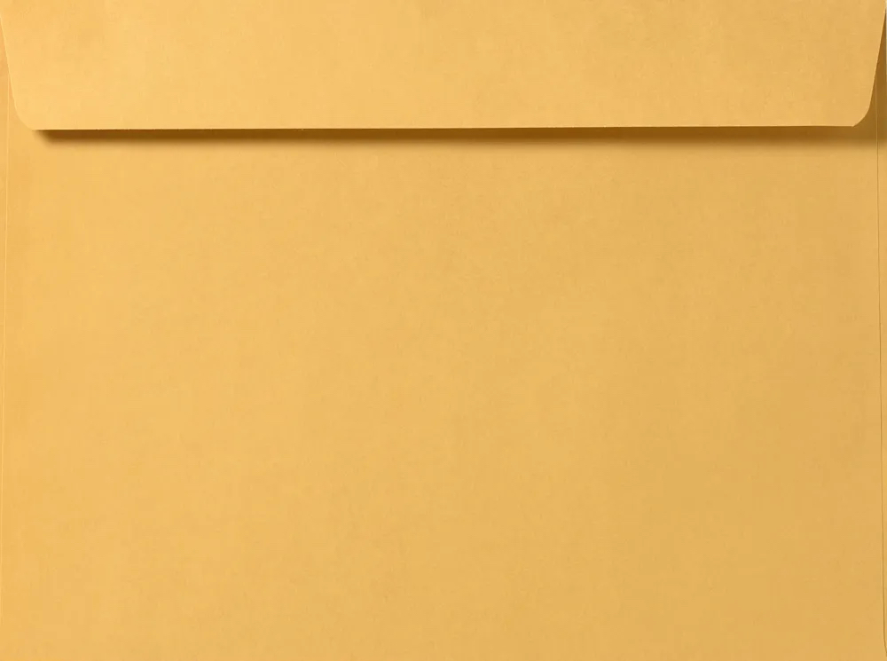 Custom Printed/Plain) 10 X 13 Booklet Envelope 28# Brown Kraft With Regular Gum - No-printing / 500