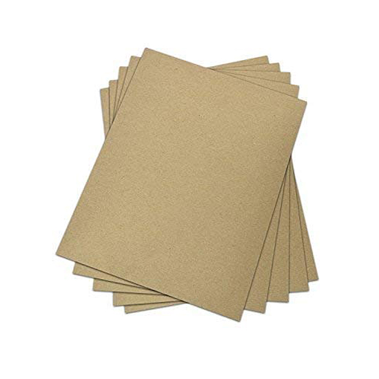 Chipboard Packing Sheets Brown Kraft 30pt Medium Weight 8.5x11 in 100/Pk