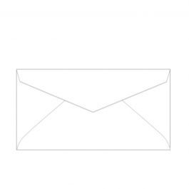 Domtar® Cougar® White 60 lb. Vellum 3.875 x 7.5 in. Monarch Envelopes 500 per Box